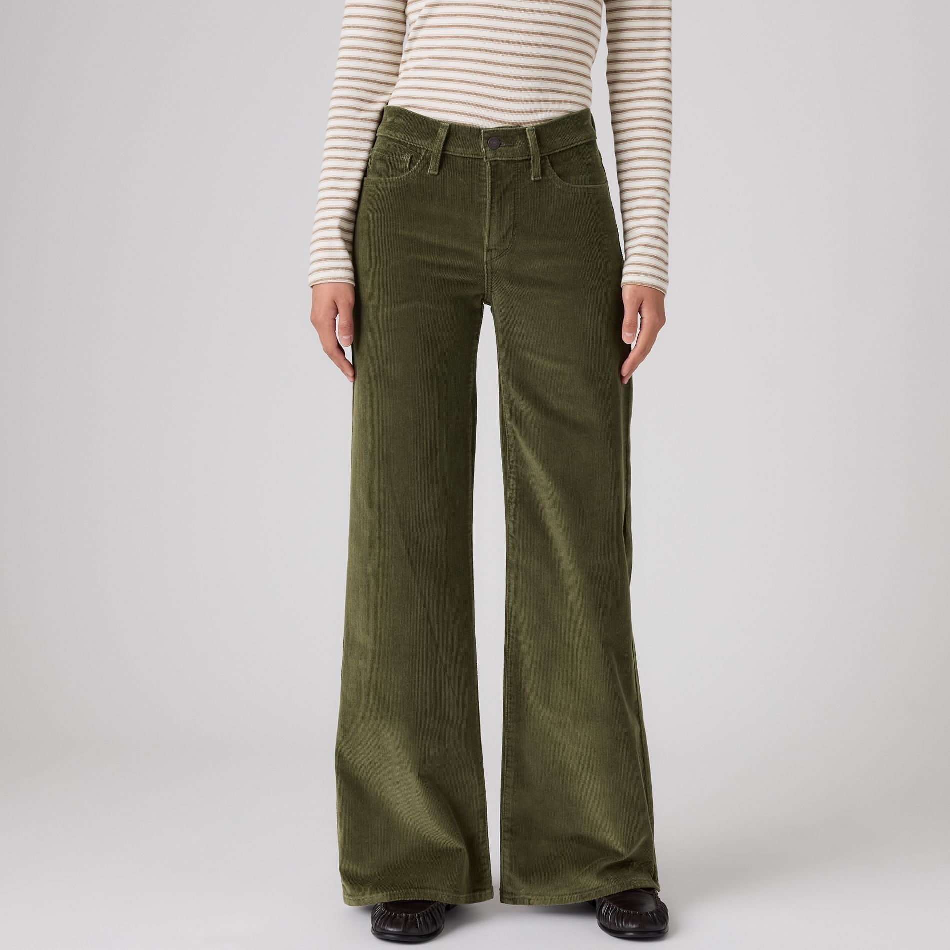 Pantalon en velours côtelé galbant à jambe large pour femmes, 318, Levi’s