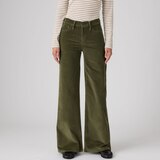 Pantalon en velours côtelé galbant à jambe large pour femmes, 318, Levi’s Front_Flat