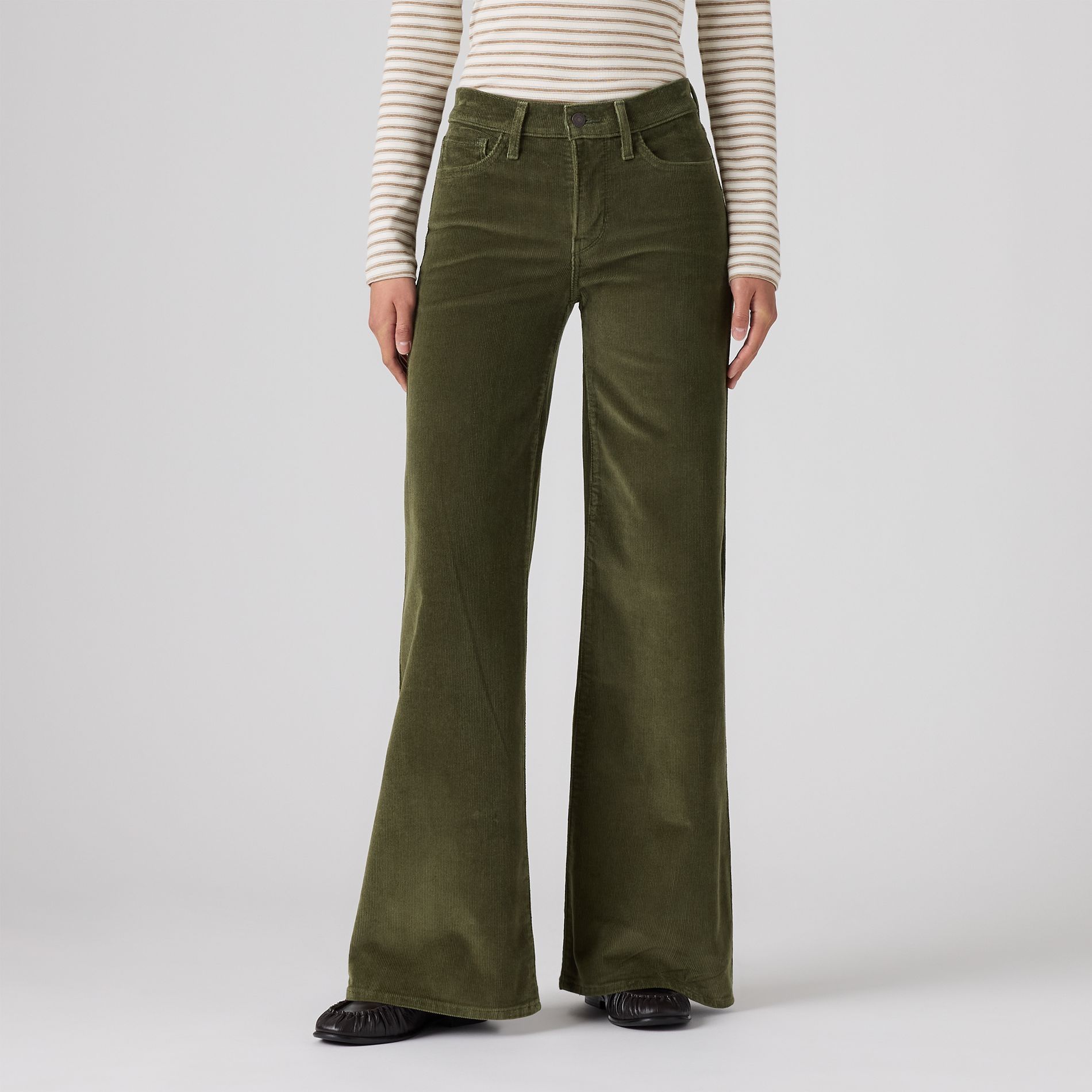 Pantalon en velours côtelé galbant à jambe large pour femmes, 318, Levi’s