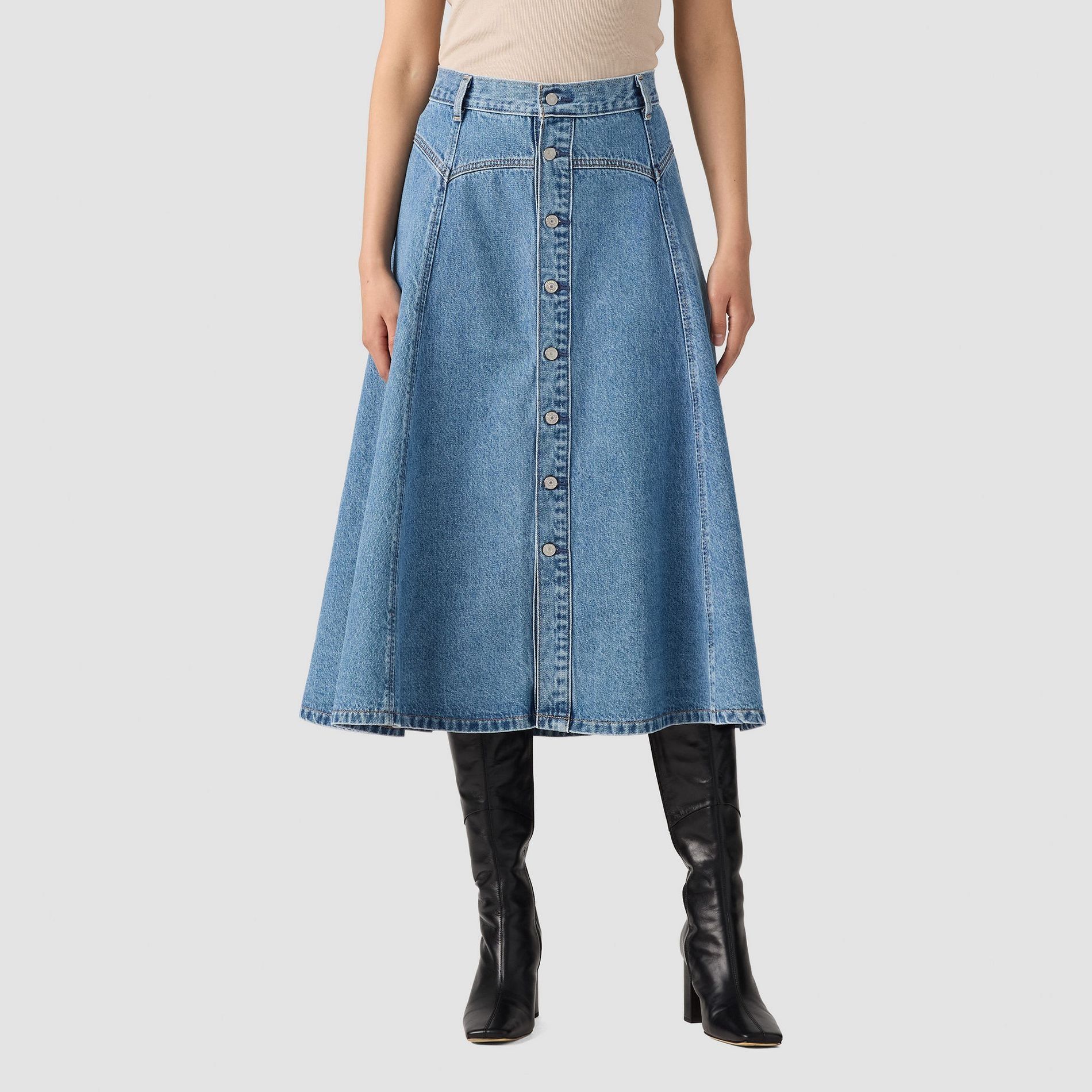 Jupe en denim style western avec empiècements pour femmes, Levi’s