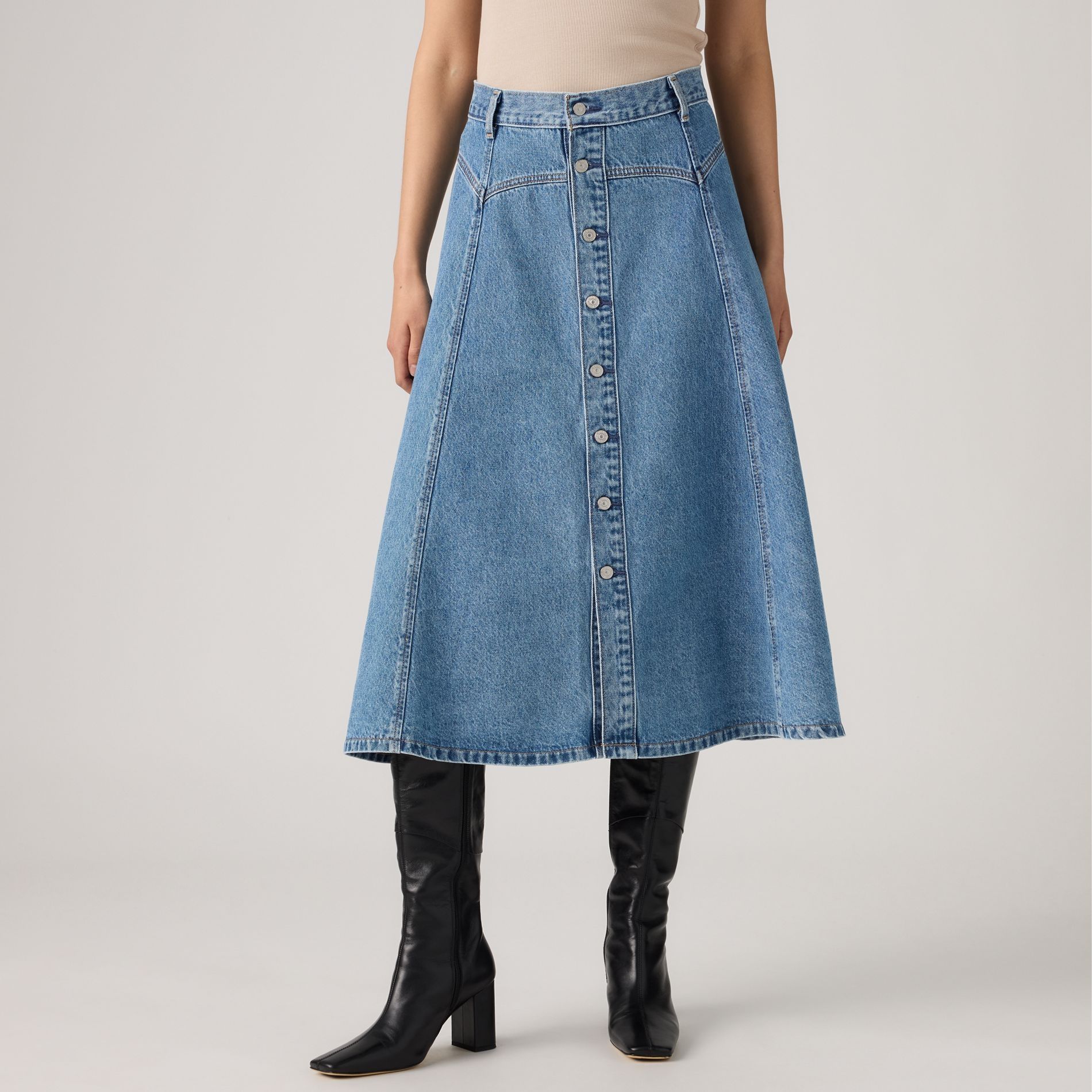 Jupe en denim style western avec empiècements pour femmes, Levi’s