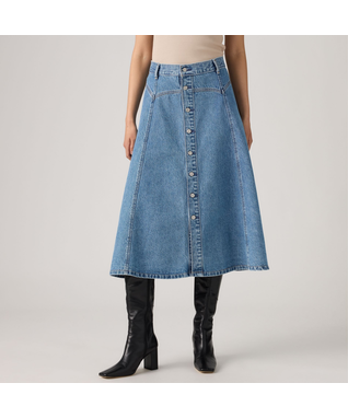 Levi's Women's Yolked Western Denim Skirt