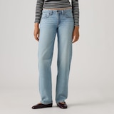Jean à jambe droite et à taille très basse pour femmes, Superlow, Levi’s Front_Flat