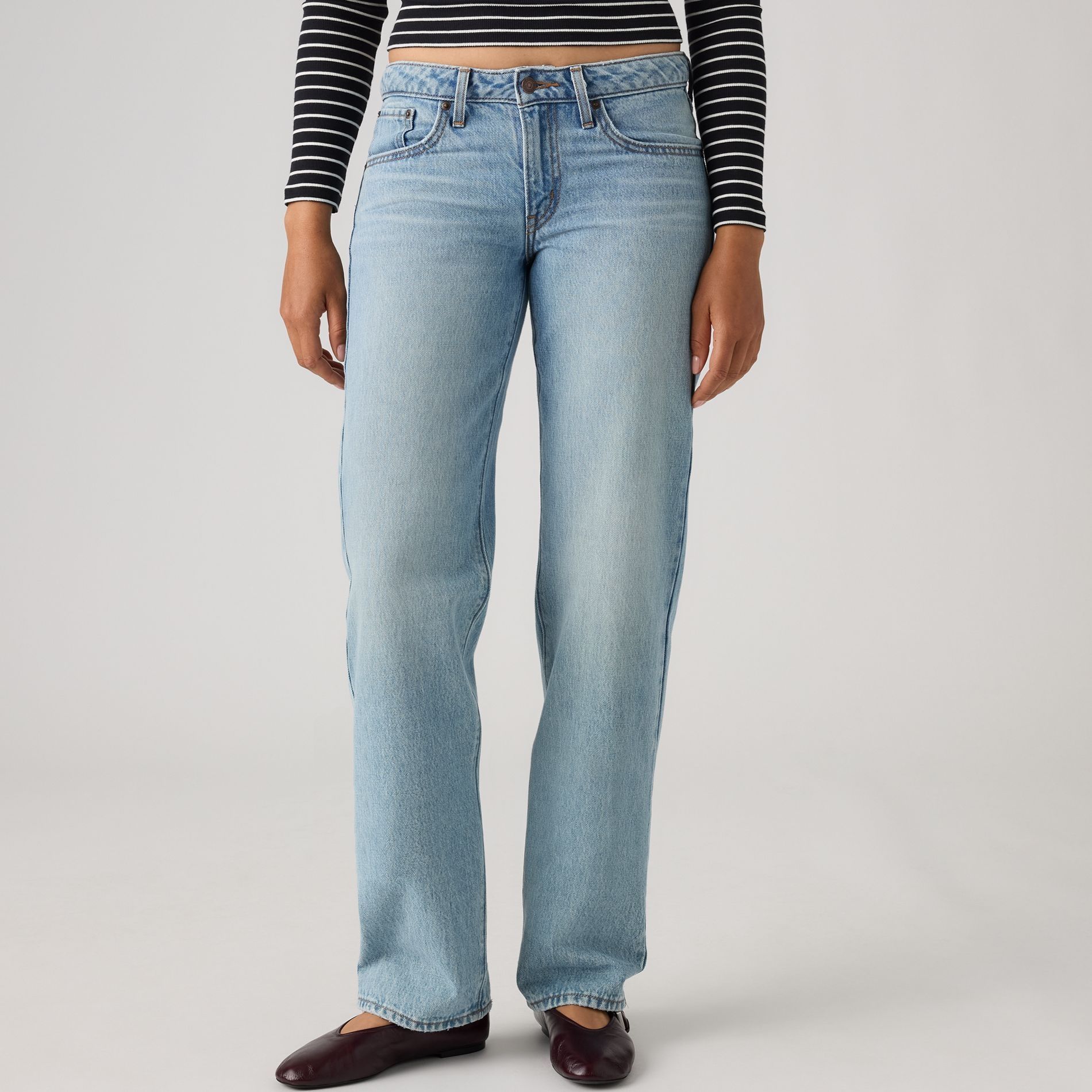 Jean à jambe droite et à taille très basse pour femmes, Superlow, Levi’s