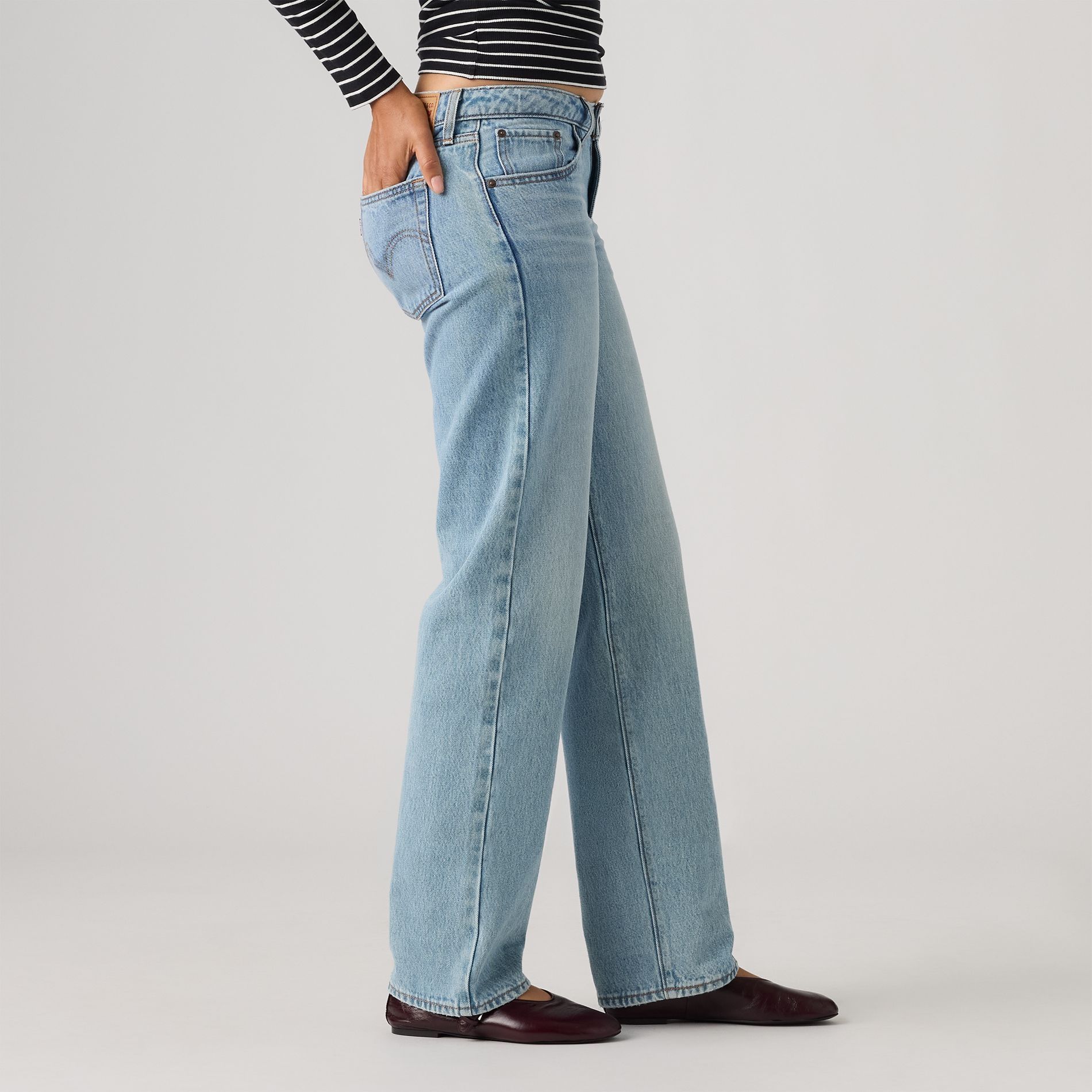Jean à jambe droite et à taille très basse pour femmes, Superlow, Levi’s