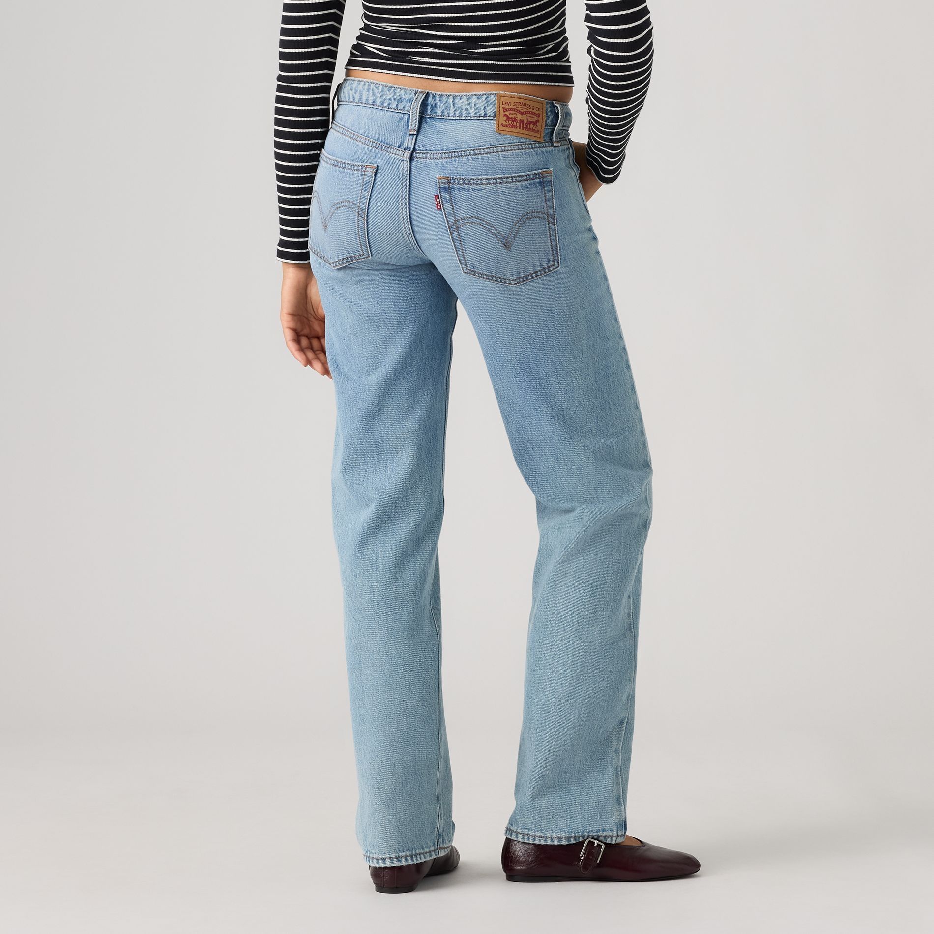 Jean à jambe droite et à taille très basse pour femmes, Superlow, Levi’s