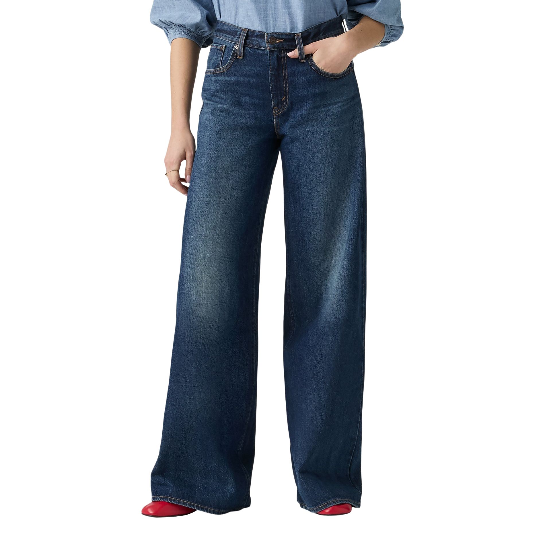 Levi's Women's Middy Wide Leg Jeans