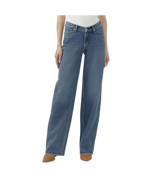 Silver Women's V-Front Curve Wide Leg Jeans