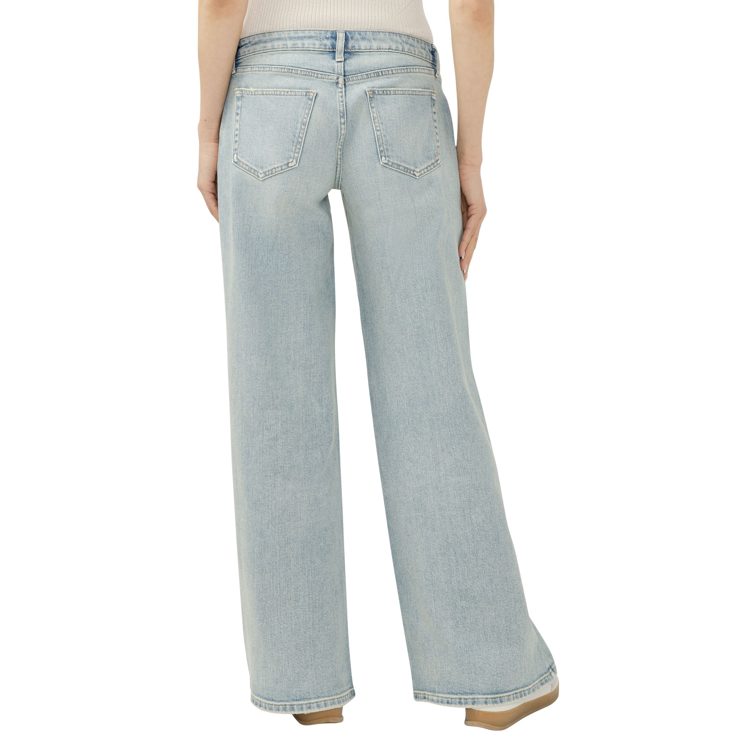 Silver Women's Low Rise Baggy Jeans
