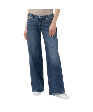Silver Women's Low Rise Baggy Jeans