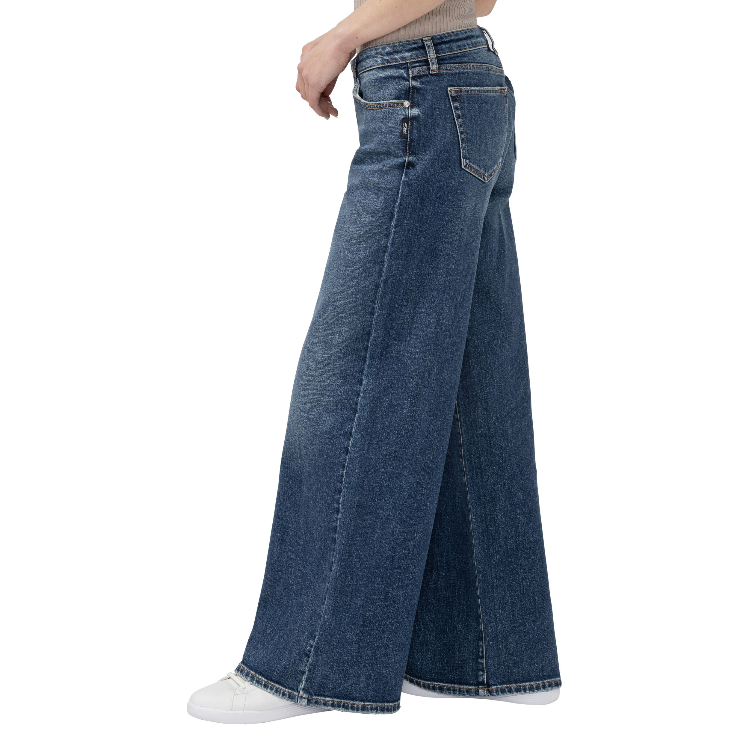 Silver Women's Low Rise Baggy Jeans