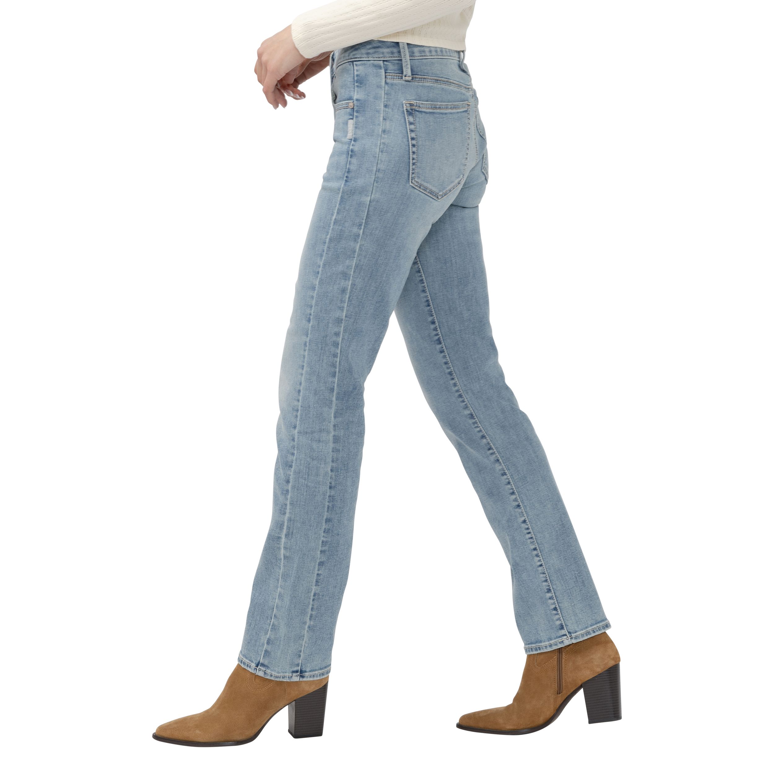 Jean à jambe droite classique pour femmes, Suki, Silver
