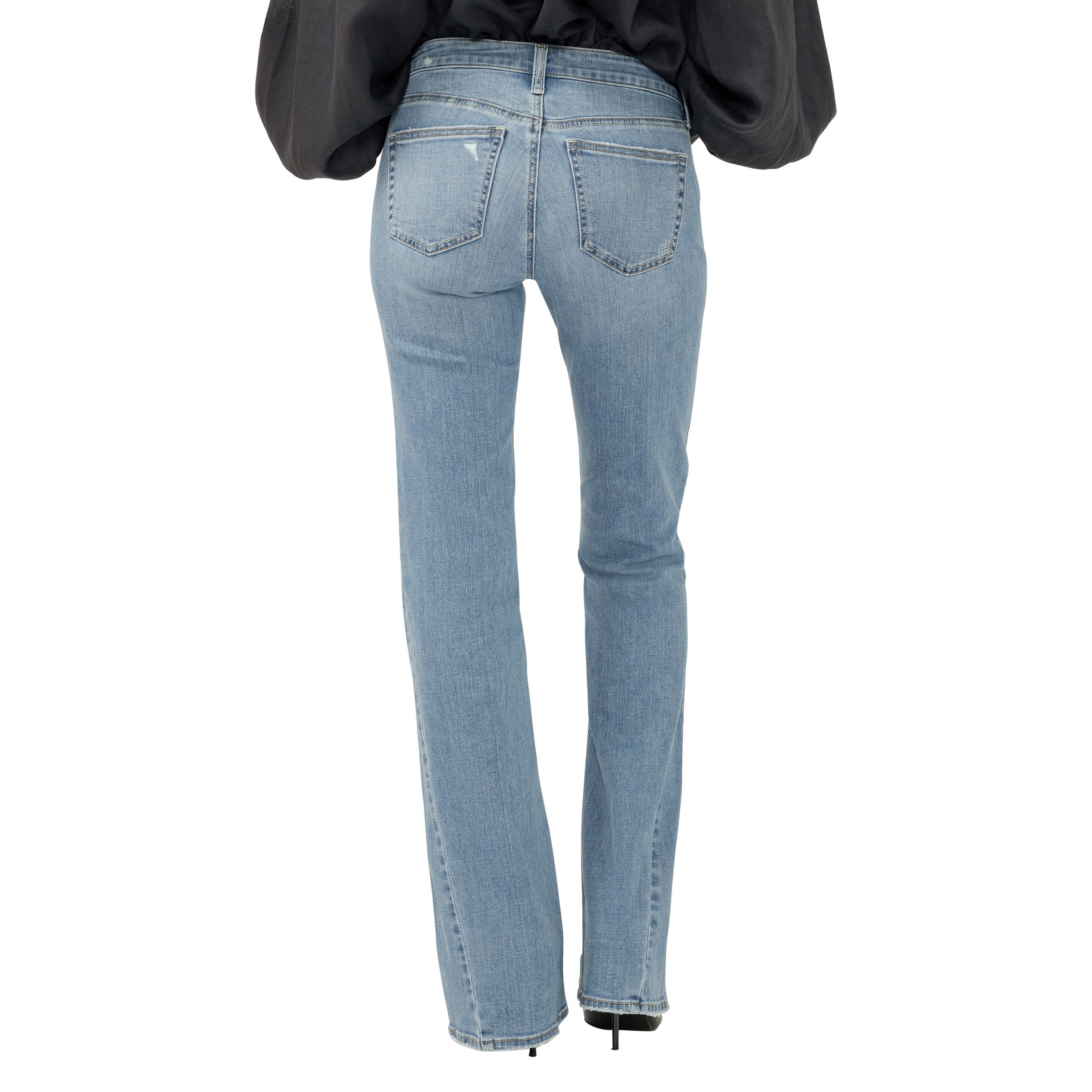 Jean semi-évasé pour femmes, Suki, Silver