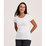 T-shirt ajusté à col ras du cou pour femmes, Denver Hayes Front_Flat