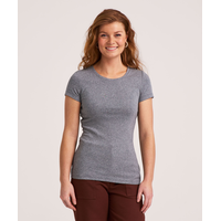 T-shirt ajusté à col ras du cou pour femmes, Denver Hayes