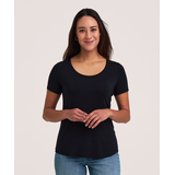 Denver Hayes Women's Relaxed Fit Scoop Neck T-Shirt Front_Flat