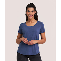 Denver Hayes Women's Relaxed Fit Scoop Neck T-Shirt Front_Flat