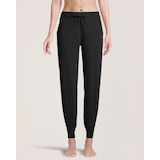 Shambhala Women's Mid Rise Live-In Comfort Fitted Jogger Pants Front_Flat