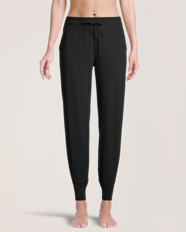 Shambhala Women's Mid Rise Live-In Comfort Fitted Jogger Pants