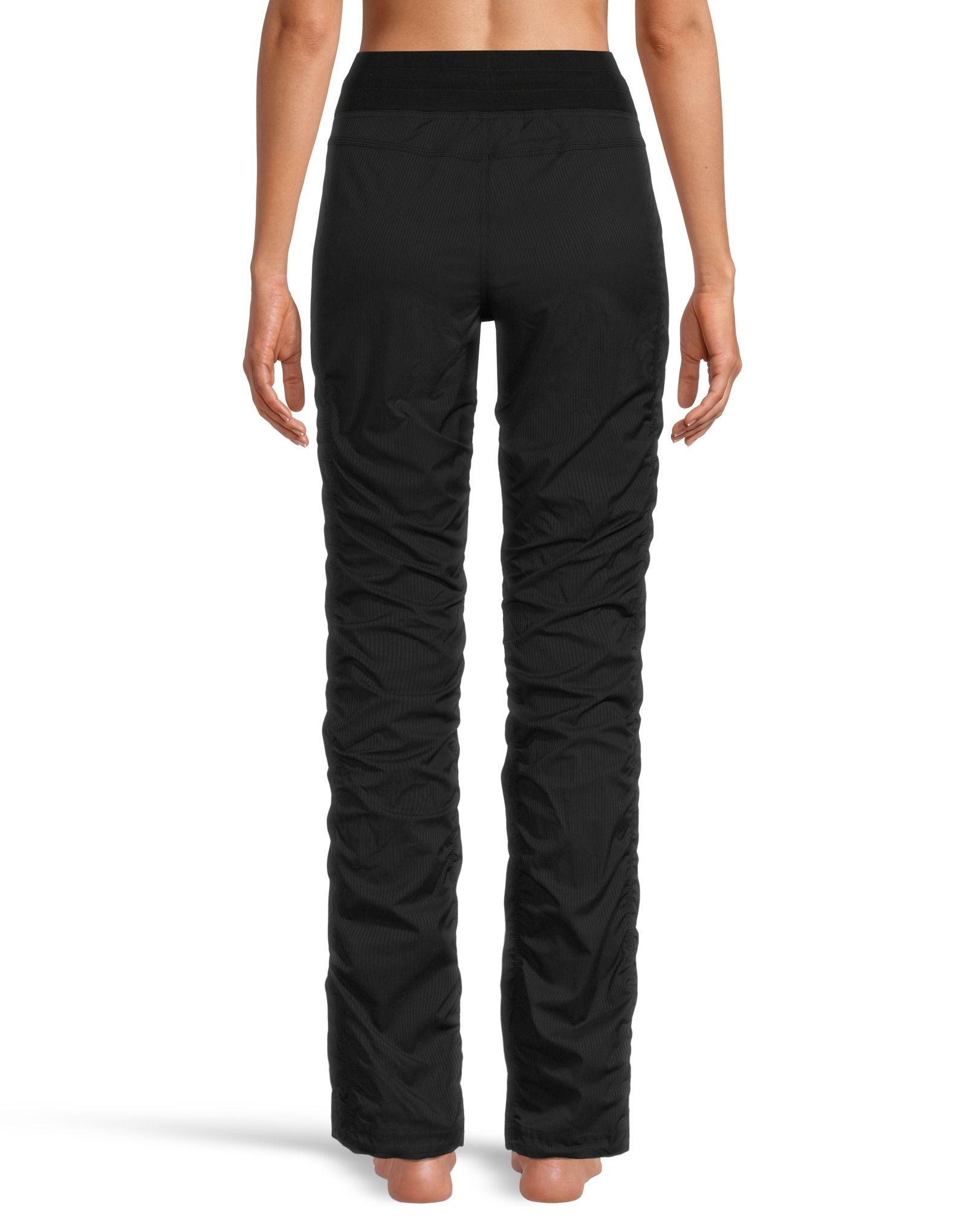 Solid Nylon Relaxed Fit Womens Pants