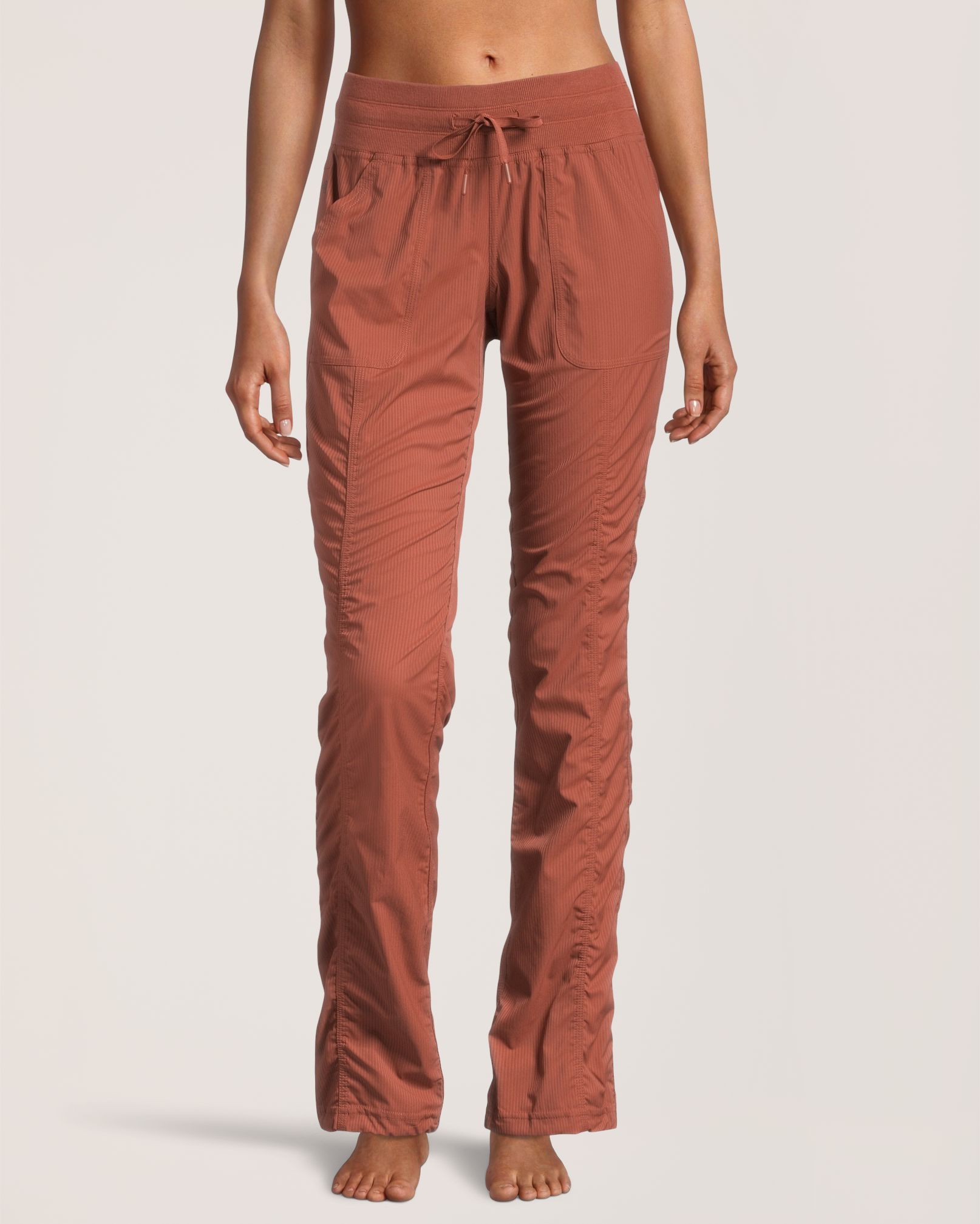 Shambhala Women's Mid Rise Ruched Woven Active Pants Marks