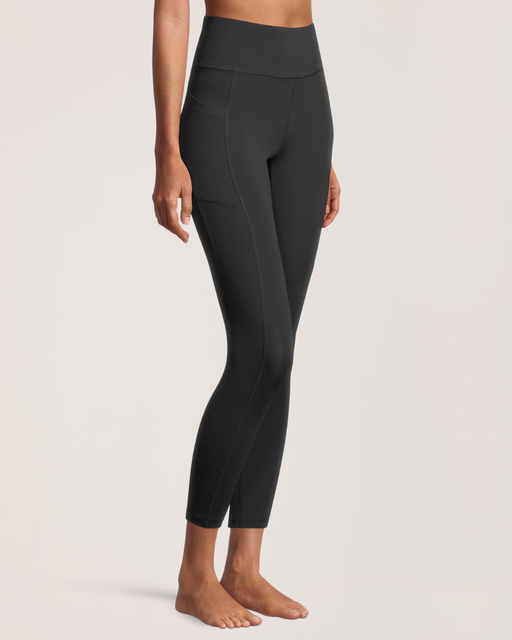 Shambhala Women’s High Rise Live-in Comfort Legging with Side Pocket - 7/8 Length