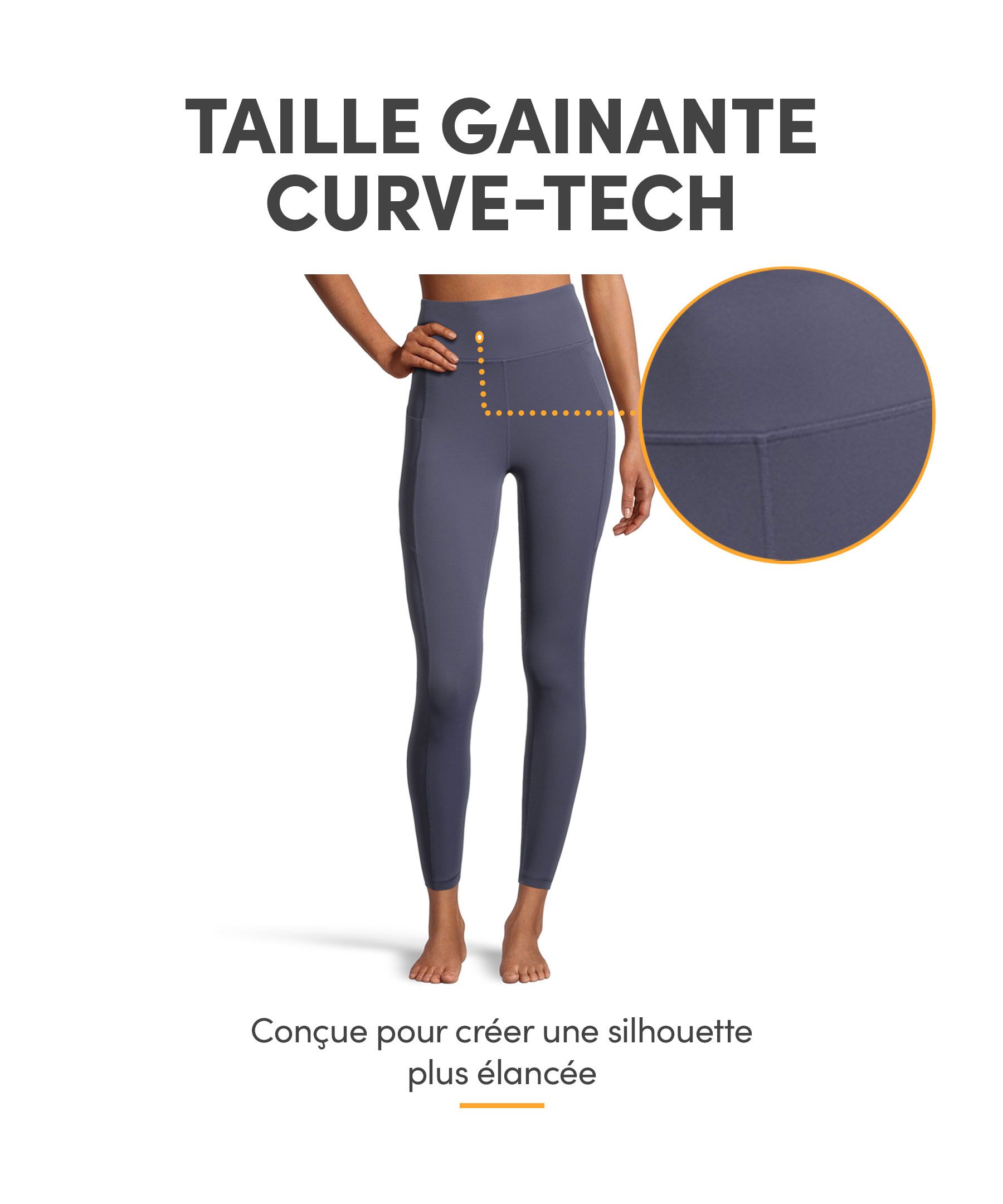 Legging à taille haute avec poche latérale pour femmes, Live-In confortable, Shambhala