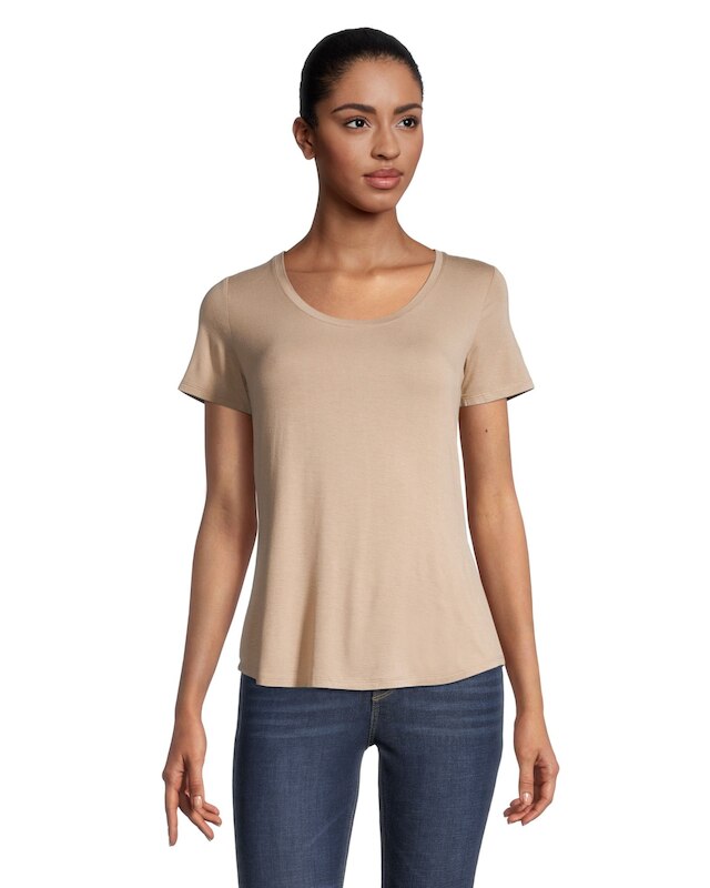 Denver Hayes Women's Relaxed Fit Scoop Neck T Shirt | Marks