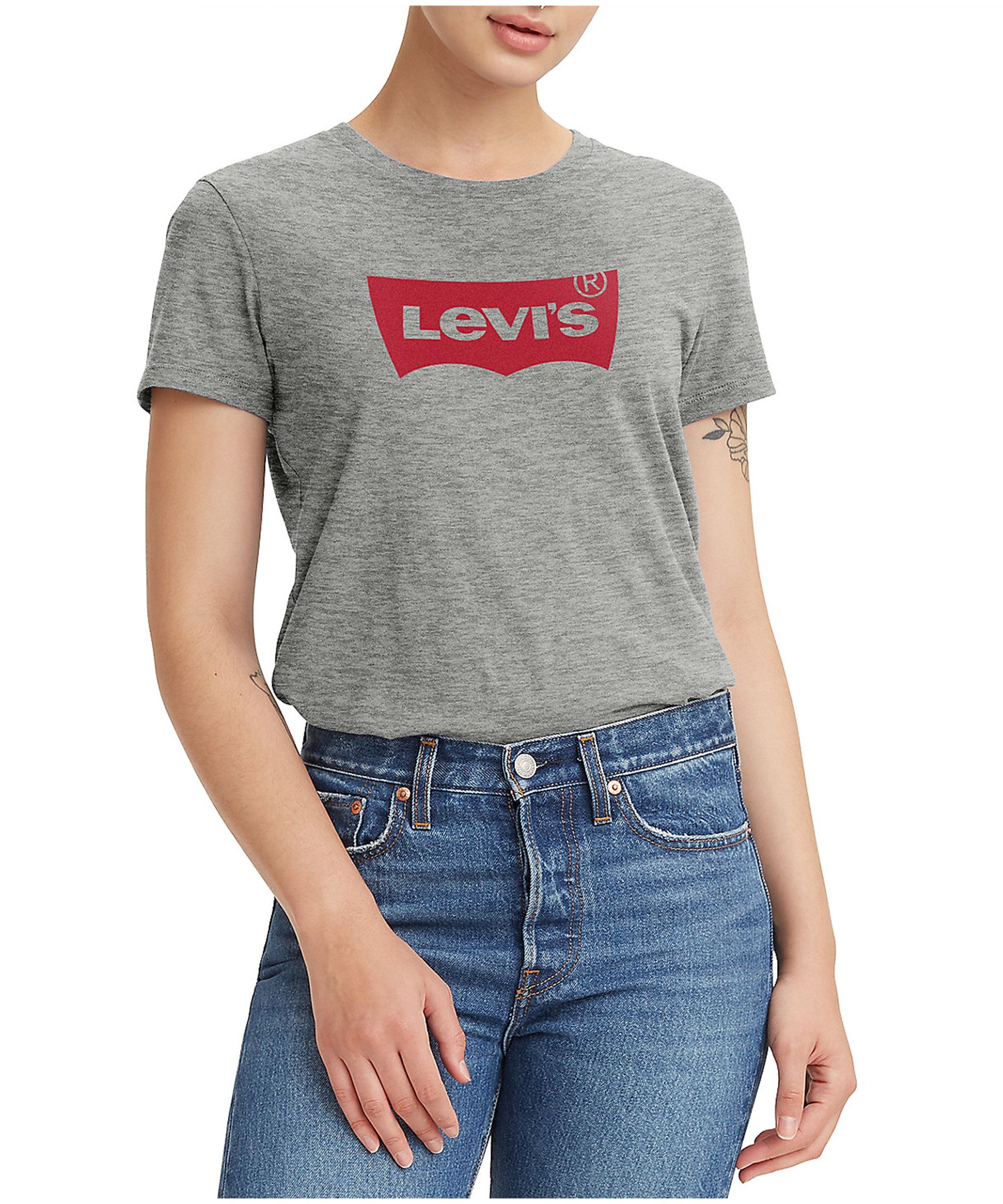 Levi's Le t-shirt parfait à manches courtes avec graphique chauve-souris pour femmes