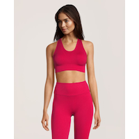 Shambhala Women's Live-In Confidence Seamless Ribbed Comfort Bra Front_Flat