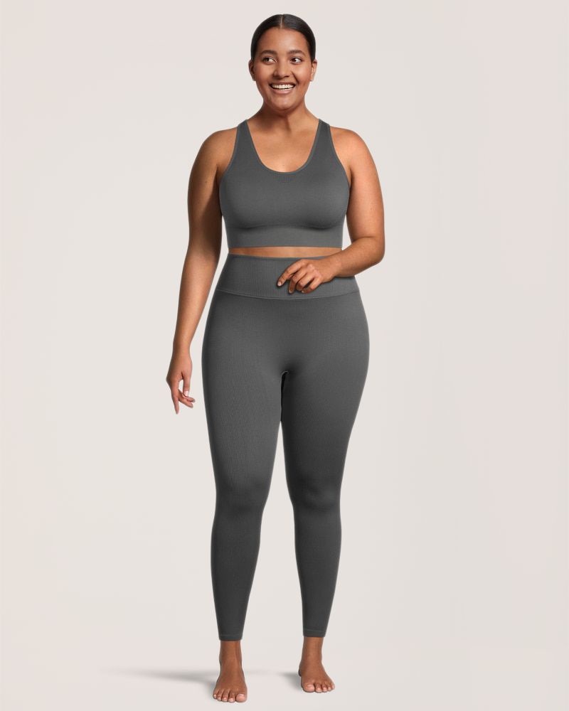 Soutien-gorge côtelé confortable sans coutures pour femmes, Live-In Confidence, Shambhala