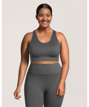 Soutien-gorge côtelé confortable sans coutures pour femmes, Live-In Confidence, Shambhala