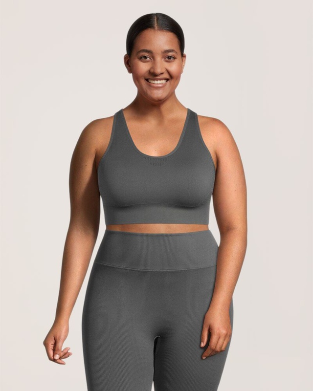 Soutien-gorge côtelé confortable sans coutures pour femmes, Live-In Confidence, Shambhala
