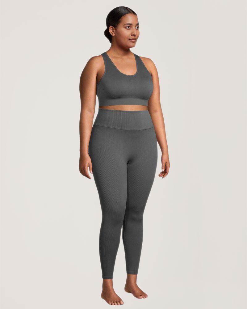 Soutien-gorge côtelé confortable sans coutures pour femmes, Live-In Confidence, Shambhala