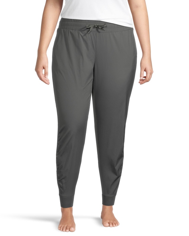 Shambhala Women's Mid Rise Ruched Woven Active Jogger Pants Marks