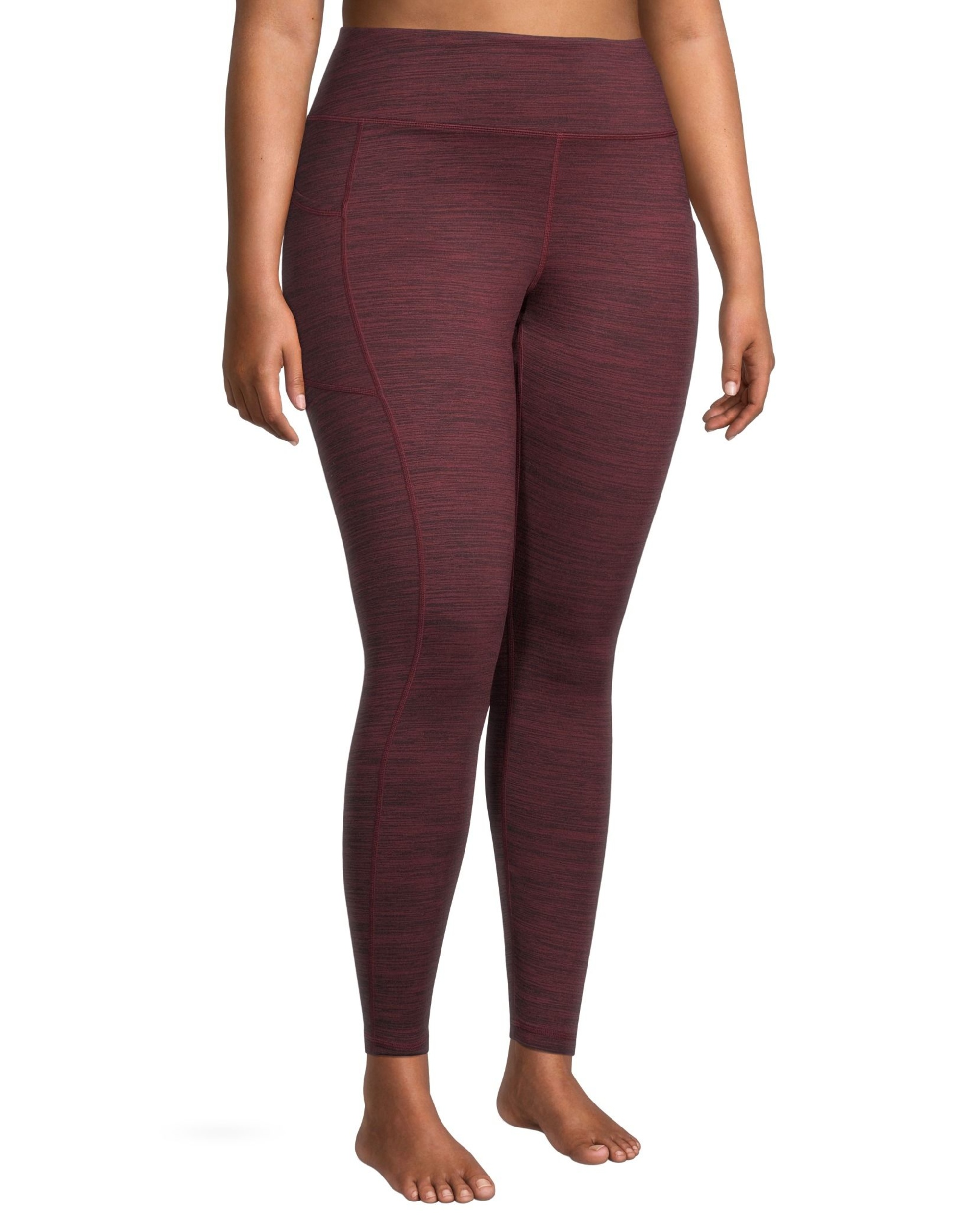 Shambhala Women's High Rise Live-In Warmth Brushed Leggings with Side ...