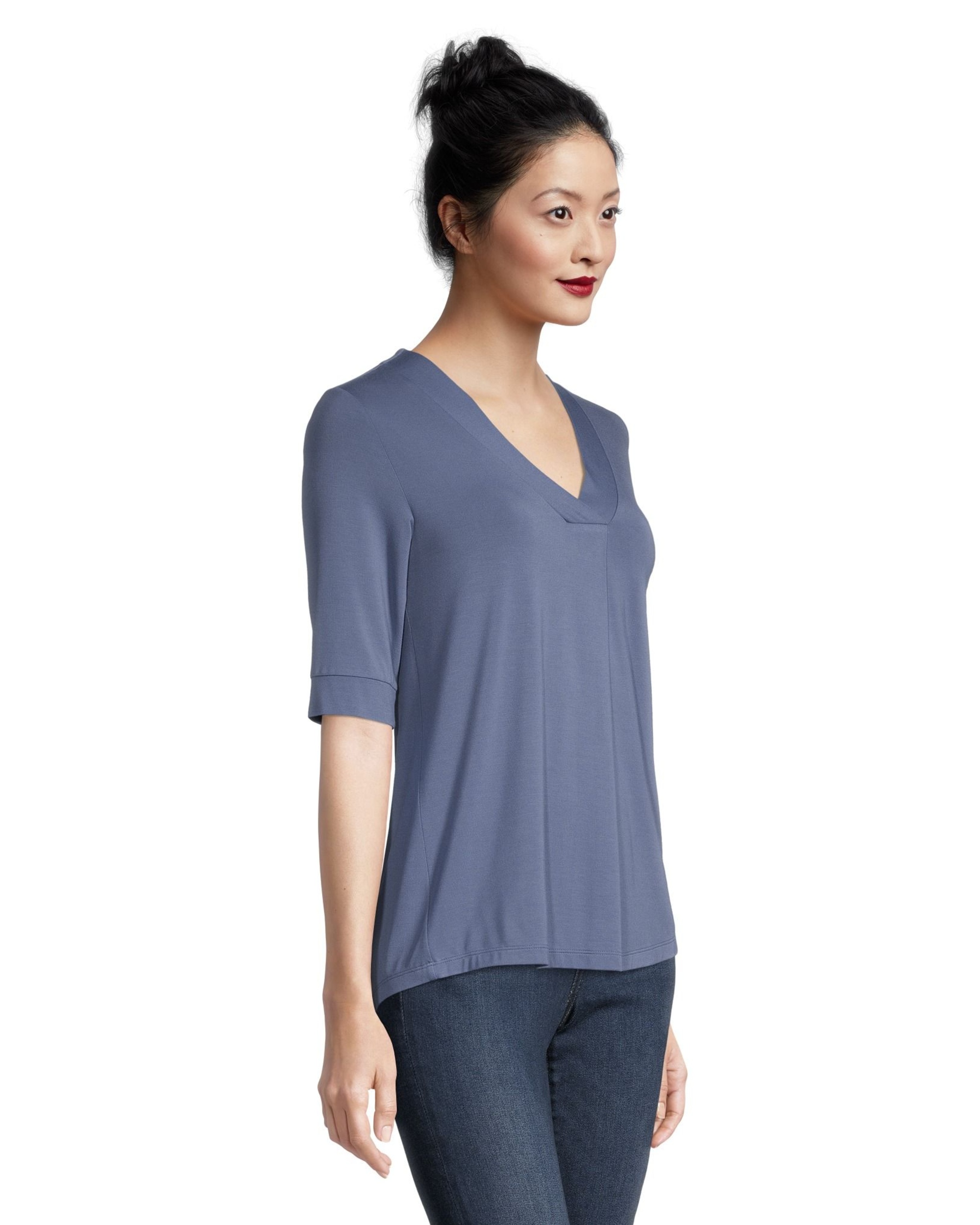 Denver Hayes Women's Pleat Detail Relaxed Fit V-Neck Top | Marks