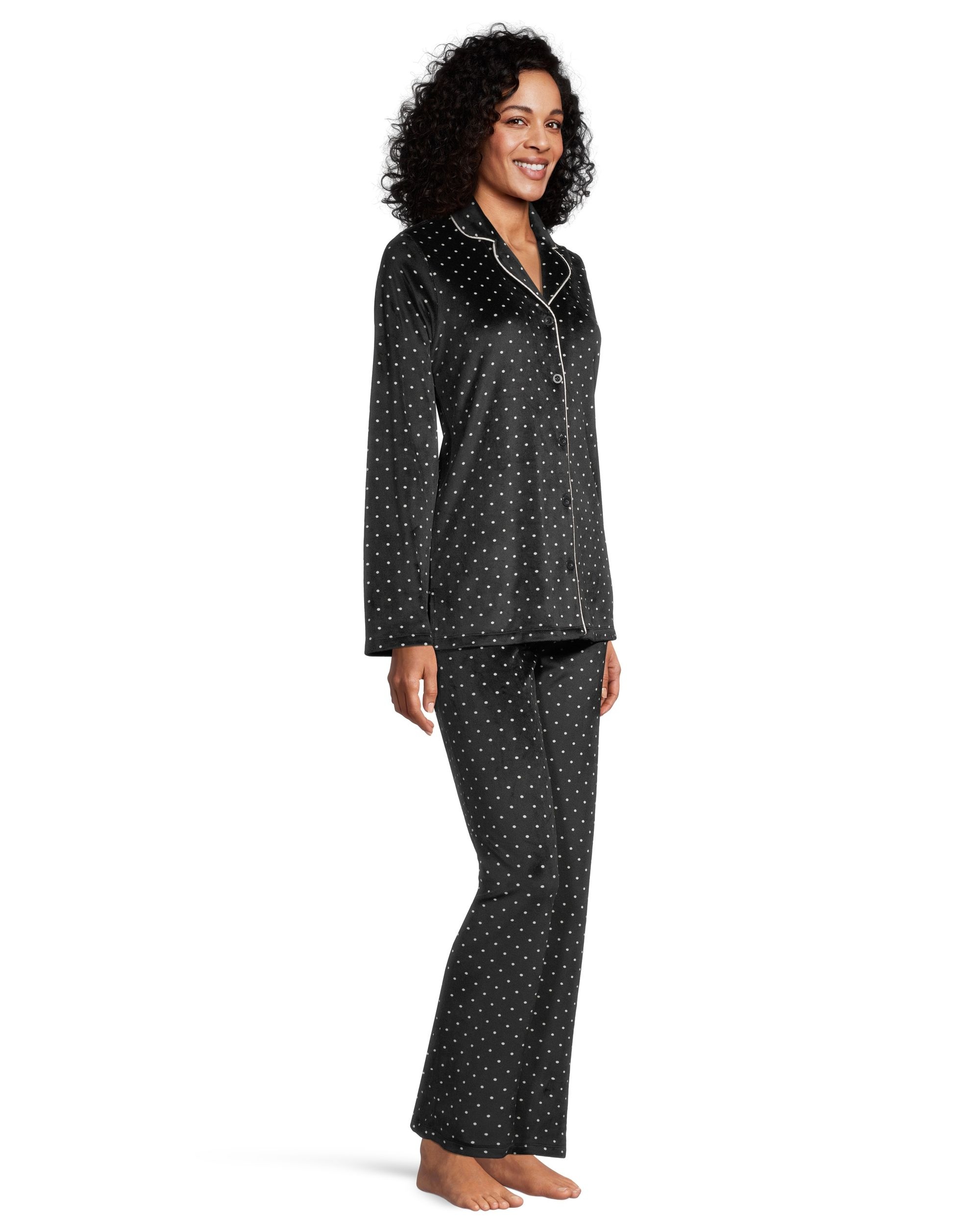 Denver Hayes Women's 2 Piece Brushed Pajama Top and Pants Set | Marks