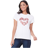 T-shirt à paillette pour femmes, Lois, Corinne Front_Flat