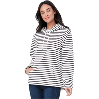 Chandail en molleton rayé pour femmes, Lois, Coleen Front_Angled_Left