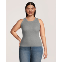 Denver Hayes Women's Semi-Fitted High Neck Rib Tank