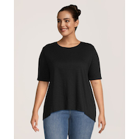 Haut à col arrondi pour femmes, Denver Hayes Front_Flat