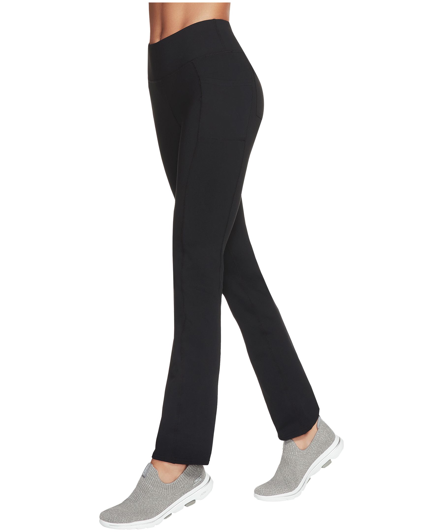 LaiEr Women's Yoga Pants with 4 Pockets High Waist Work Pants 4 Way Stretch  Tummy Control Long Flare Pants(Dark Grey,XS) : : Fashion
