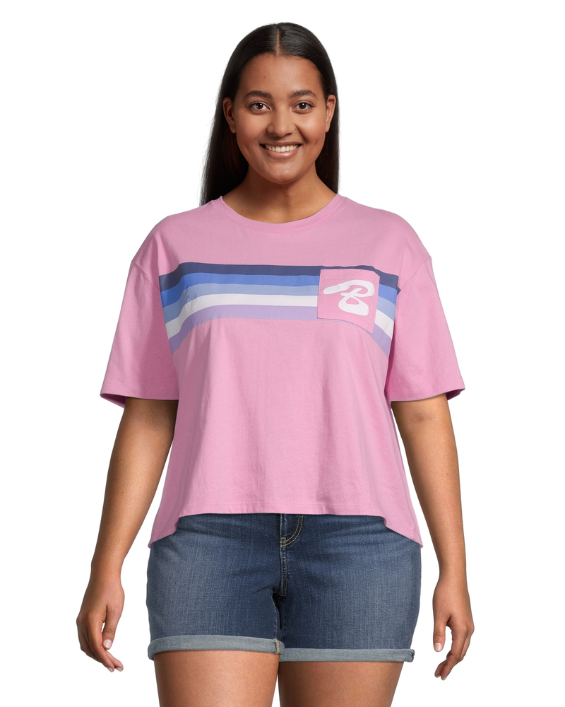 T shirt court en jersey avec imprim ray pour femmes Bench L