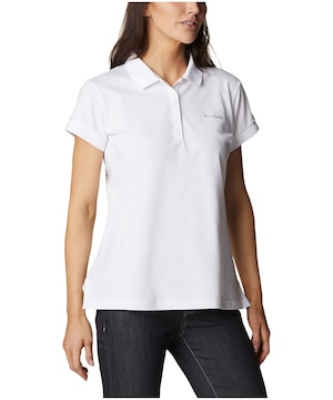 Polo piqué à manches courtes avec protection Omni-Shade pour femmes, Lakeside Trail, Columbia