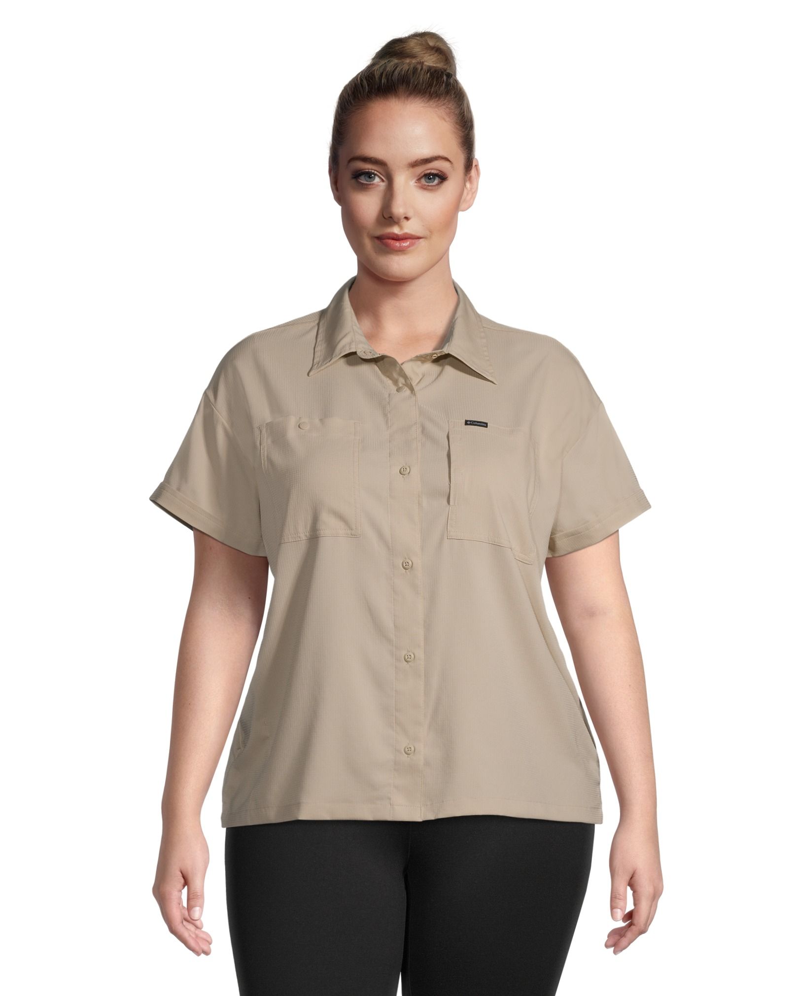 Chemise boutonnée à manches courtes avec protection Omni-Shade pour femmes, Columbia, Silver Ridge