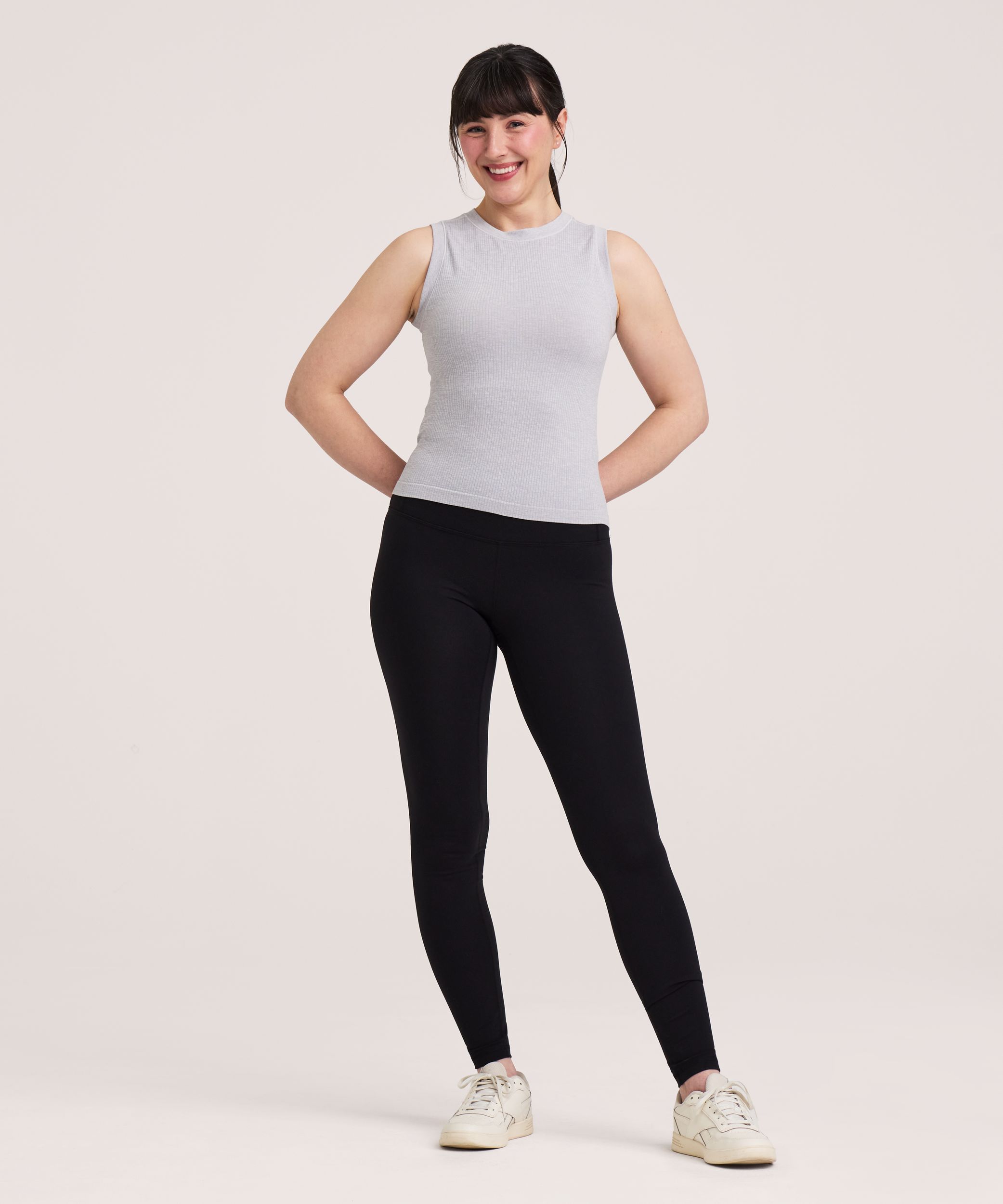 Shambhala Legging élancé à taille haute et taille gainante pour femmes, pleine longueur, Live-in Shape