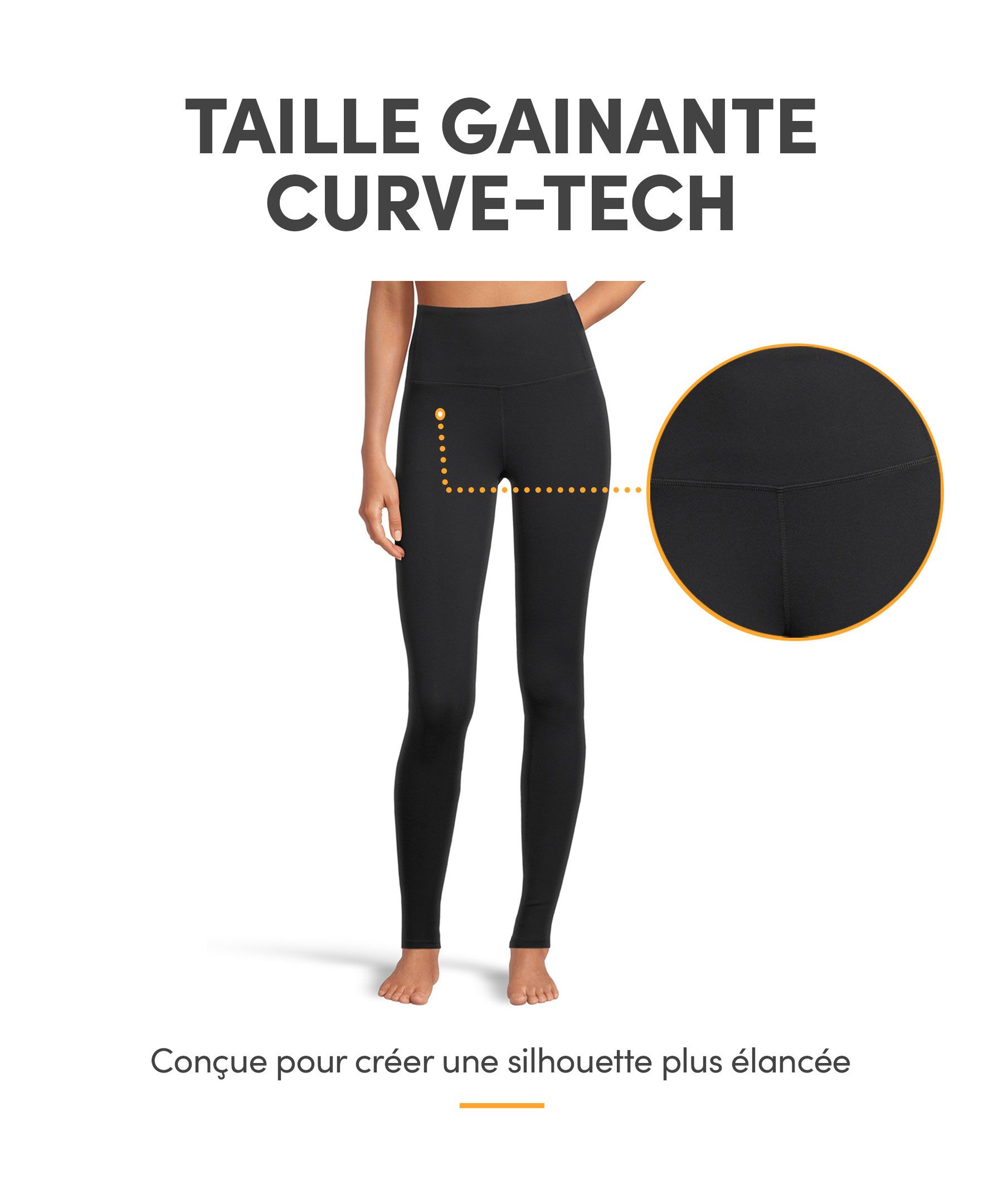 Shambhala Legging élancé à taille haute et taille gainante pour femmes, pleine longueur, Live-in Shape