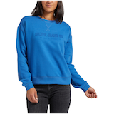 Chandail en molleton Silver en bouclette à encolure ras du cou pour femmes Front_Flat