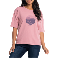 T-shirt imprimé à épaules tombantes pour femmes, Sandra, Lois Front_Flat